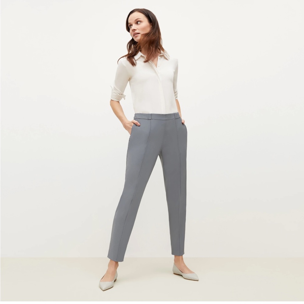 MM Lafleur Colby 2.0 Pant Origami Suiting Dusk Blue Tech Trouser Sz 4 US NEW